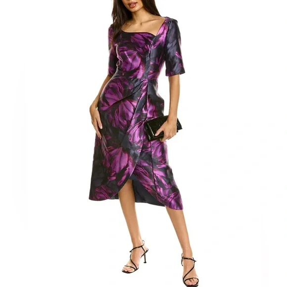 knee length dresses for ladies Adriana Midi Length Dress – Kay Unger main image 0